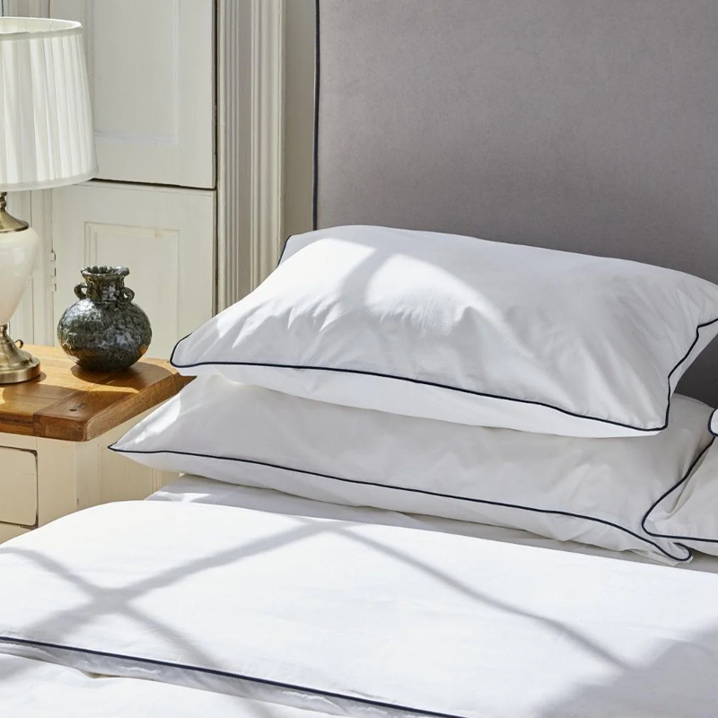 5 tähden hotelli tavallinen Sateen White Piped Peilt -sarja