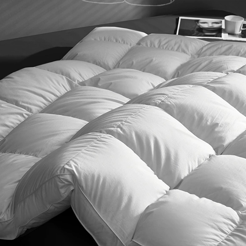 233TC Cotton Shell 1500GSM Duck Down Down Feather Ticilted -patjan topper hotelleille