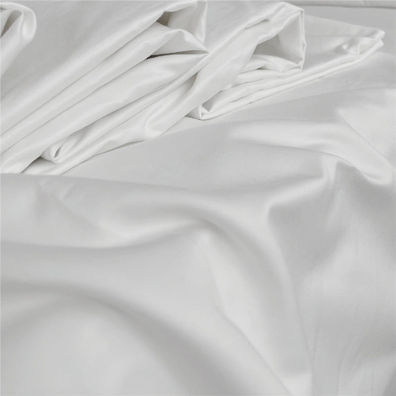 Deluxe 100 kammattu puuvillavalkoinen Sateen 400T -hotellin asennettu lakanat Deluxe 100 kammattu puuvillavalkoinen Sateen 400T -hotellin asennettu lakanat