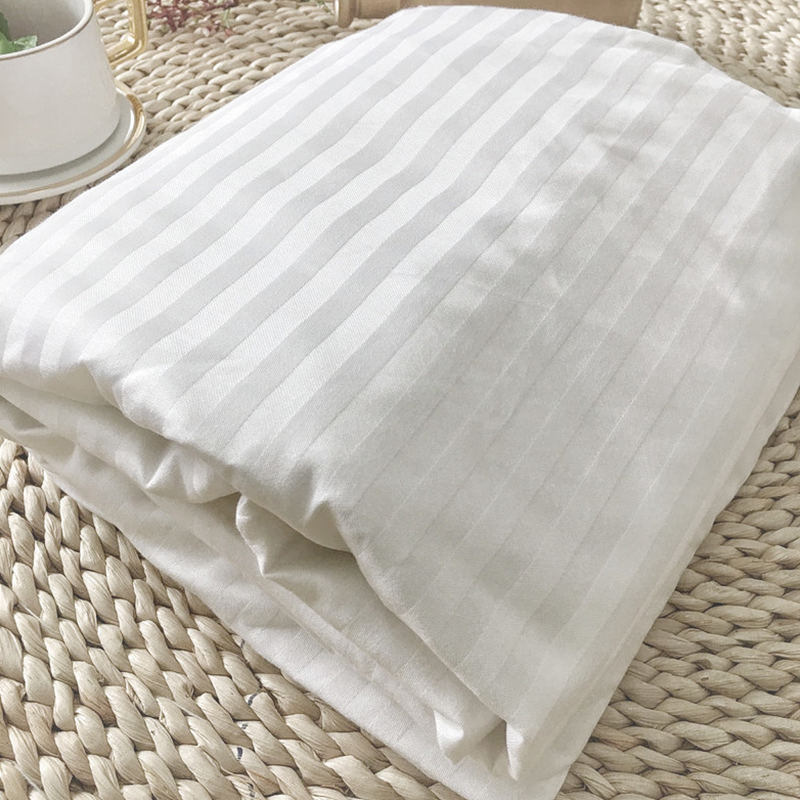 Valkoinen puuvilla 60S Lanka 330 Lanka laskee Sateen Stripe -hotellin asennettujen arkkien tukkumyynnin