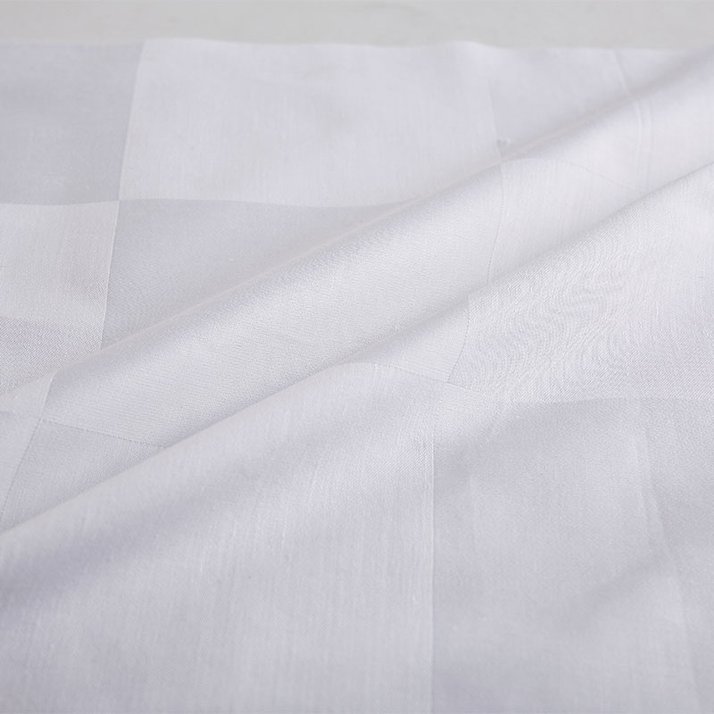 Jacquard 9cm neliöt puuvillakangas hotellin vuodevaatteille Jacquard 9cm neliöt puuvillakangas hotellin vuodevaatteille